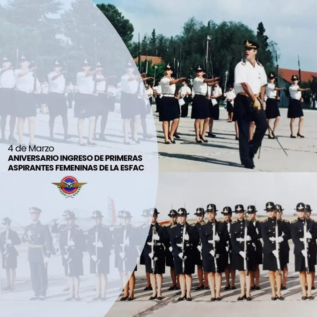 aniversario del ingreso de las primeras aspierantes femeninas a la esfac 01