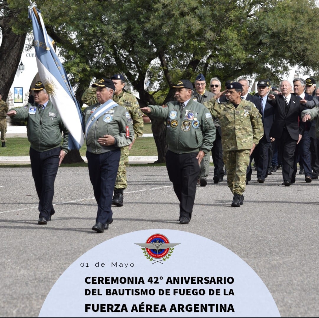 ceremonia 42º aniversario del bautismo de fuego de la fuerza aérea argentina 01