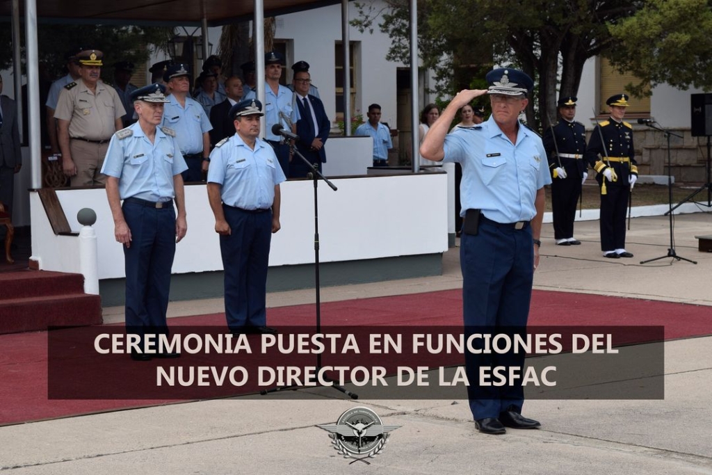 puesta en funciones del nuevo director de la escuela de suboficiales de la fuerza area cordoba 01